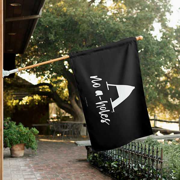 Peace symbol house flag.