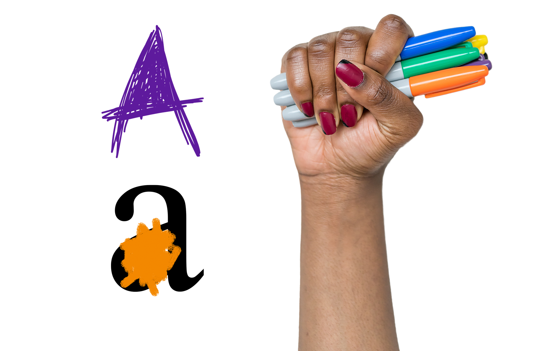 Image montage showing that you can doodle and cross out a-holes in the letters all around you in your daily life.